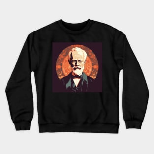 Pyotr Tchaikovsky's portrait in the Art Nouveau style Crewneck Sweatshirt